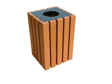 ECON RECEPTACLE BLACK/CEDAR 22 GAL